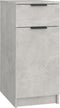 vidaXL - Bureaukast - 33,5x50x75 - cm - bewerkt - hout - betongrijs