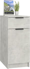 vidaXL - Bureaukast - 33,5x50x75 - cm - bewerkt - hout - betongrijs