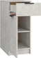 vidaXL - Bureaukast - 33,5x50x75 - cm - bewerkt - hout - betongrijs