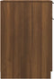 vidaXL - Bureaukast - 33,5x50x75 - cm - bewerkt - hout - bruin - eikenkleur