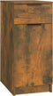 vidaXL - Bureaukast - 33,5x50x75 - cm - bewerkt - hout - gerookt - eikenkleurig