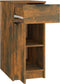 vidaXL - Bureaukast - 33,5x50x75 - cm - bewerkt - hout - gerookt - eikenkleurig