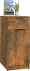 vidaXL - Bureaukast - 33,5x50x75 - cm - bewerkt - hout - gerookt - eikenkleurig