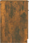 vidaXL - Bureaukast - 33,5x50x75 - cm - bewerkt - hout - gerookt - eikenkleurig