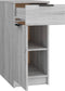 vidaXL - Bureaukast - 33,5x50x75 - cm - bewerkt - hout - grijs - sonoma - eikenkleurig