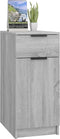 vidaXL - Bureaukast - 33,5x50x75 - cm - bewerkt - hout - grijs - sonoma - eikenkleurig