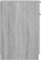 vidaXL - Bureaukast - 33,5x50x75 - cm - bewerkt - hout - grijs - sonoma - eikenkleurig
