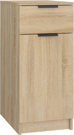 vidaXL - Bureaukast - 33,5x50x75 - cm - bewerkt - hout - sonoma - eikenkleurig