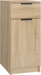 vidaXL - Bureaukast - 33,5x50x75 - cm - bewerkt - hout - sonoma - eikenkleurig