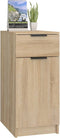vidaXL - Bureaukast - 33,5x50x75 - cm - bewerkt - hout - sonoma - eikenkleurig