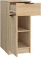 vidaXL - Bureaukast - 33,5x50x75 - cm - bewerkt - hout - sonoma - eikenkleurig