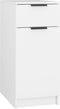 vidaXL - Bureaukast - 33,5x50x75 - cm - bewerkt - hout - wit