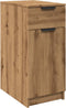 vidaXL - Bureaukast - 33x50x75 - cm - bewerkt - hout - artisanaal - eikenkleurig