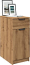 vidaXL - Bureaukast - 33x50x75 - cm - bewerkt - hout - artisanaal - eikenkleurig