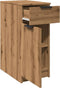 vidaXL - Bureaukast - 33x50x75 - cm - bewerkt - hout - artisanaal - eikenkleurig
