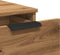 vidaXL - Bureaukast - 33x50x75 - cm - bewerkt - hout - artisanaal - eikenkleurig