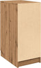 vidaXL - Bureaukast - 33x50x75 - cm - bewerkt - hout - artisanaal - eikenkleurig