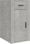 vidaXL - Bureaukastje - 40x49x75 - cm - bewerkt - hout - betongrijs