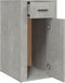 vidaXL - Bureaukastje - 40x49x75 - cm - bewerkt - hout - betongrijs