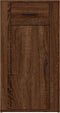 vidaXL - Bureaukastje - 40x49x75 - cm - bewerkt - hout - bruin - eikenkleur