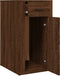 vidaXL - Bureaukastje - 40x49x75 - cm - bewerkt - hout - bruin - eikenkleur