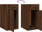 vidaXL - Bureaukastje - 40x49x75 - cm - bewerkt - hout - bruin - eikenkleur