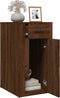 vidaXL - Bureaukastje - 40x49x75 - cm - bewerkt - hout - bruin - eikenkleur