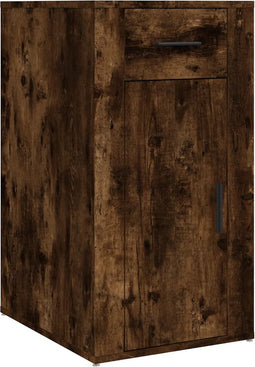vidaXL - Bureaukastje - 40x49x75 - cm - bewerkt - hout - gerookt - eikenkleurig