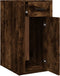 vidaXL - Bureaukastje - 40x49x75 - cm - bewerkt - hout - gerookt - eikenkleurig