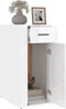 vidaXL - Bureaukastje - 40x49x75 - cm - bewerkt - hout - hoogglans - wit