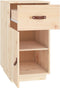 vidaXL - Bureaukastje - 40x50x75 - cm - massief - grenenhout