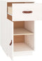vidaXL - Bureaukastje - 40x50x75 - cm - massief - grenenhout - wit