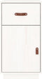 vidaXL - Bureaukastje - 40x50x75 - cm - massief - grenenhout - wit