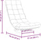 vidaXL - Bureaustoel - 70x51x79 - cm - stof - wit