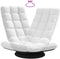 vidaXL - Bureaustoel - 70x51x79 - cm - stof - wit