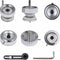vidaXL - Buttonmachine - met - cirkelsnijder - draaipunch - 58 - mm