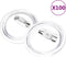 vidaXL - Buttons - met - spelden - 100 - st - 25 - mm - acryl