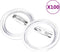 vidaXL - Buttons - met - spelden - 100 - st - 37 - mm - acryl