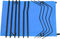 vidaXL - Campingbed - 180x60x19 - cm - oxford - stof - en - staal - blauw