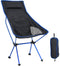 vidaXL - Campingstoel - inklapbaar - PVC - en - aluminium - zwart