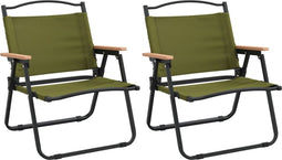vidaXL - Campingstoelen - 2 - st - 54x43x59 - cm - oxford - stof - groen
