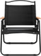 vidaXL - Campingstoelen - 2 - st - 54x43x59 - cm - oxford - stof - zwart