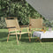 vidaXL - Campingstoelen - 2 - st - 54x55x78 - cm - oxford - stof - beige