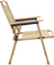vidaXL - Campingstoelen - 2 - st - 54x55x78 - cm - oxford - stof - beige