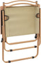 vidaXL - Campingstoelen - 2 - st - 54x55x78 - cm - oxford - stof - beige