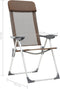 vidaXL - Campingstoelen - 2 - st - inklapbaar - aluminium - bruin