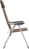 vidaXL - Campingstoelen - 2 - st - inklapbaar - aluminium - bruin