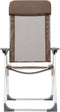 vidaXL - Campingstoelen - 2 - st - inklapbaar - aluminium - bruin
