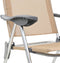 vidaXL - Campingstoelen - 2 - st - inklapbaar - aluminium - crèmewit