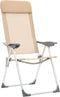 vidaXL - Campingstoelen - 2 - st - inklapbaar - aluminium - crèmewit